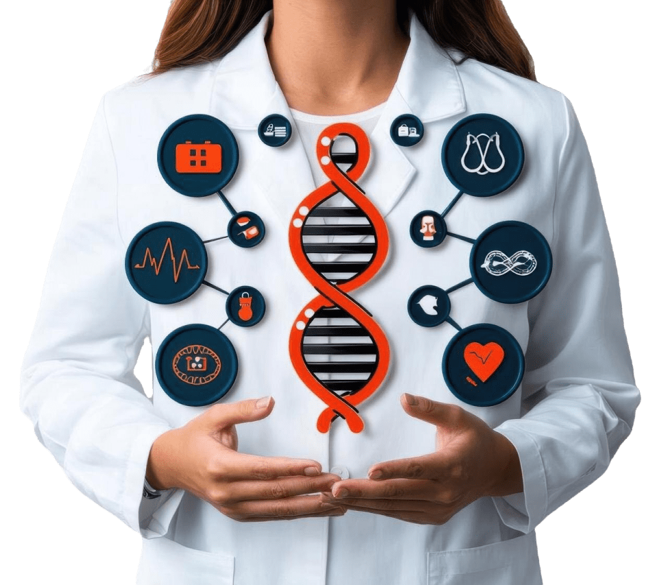 minimalist-design-dna-helix-surrounded-by-medical-technological-icons-sleek-white-background 1